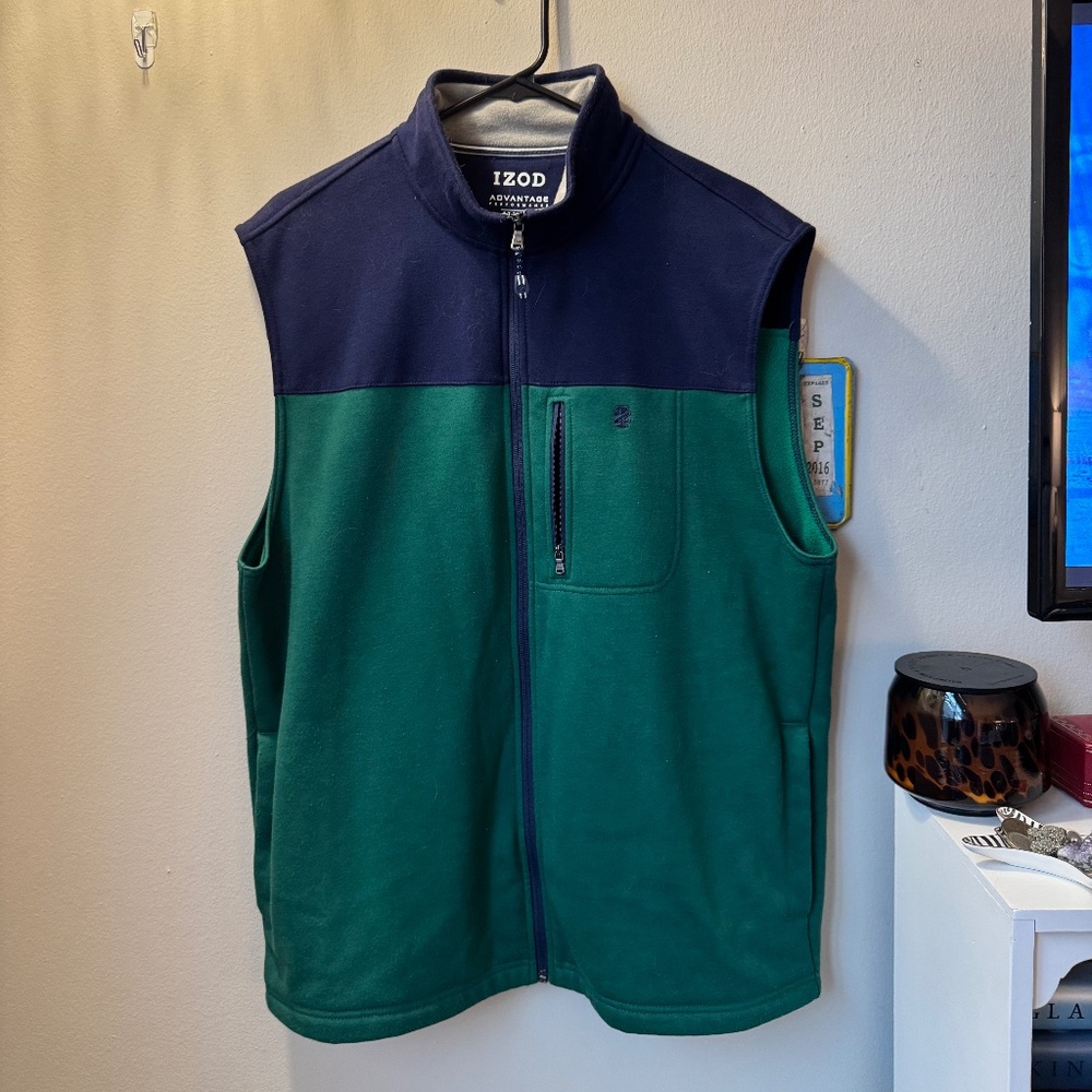 Izod Colorblock Fleece Vest
